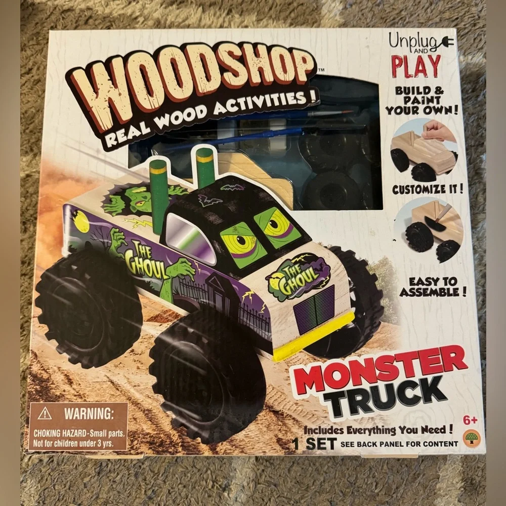 Monster Truck Building Set - Green and Black